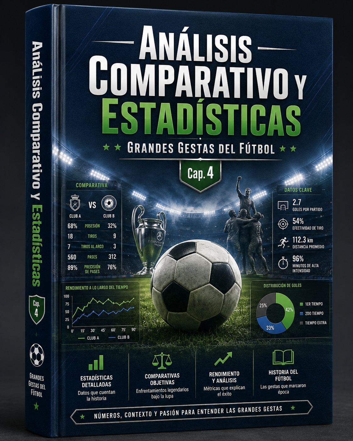 Análisis Comparativo y Estadísticas: Grandes Gestas del Fútbol (Cap. 4)