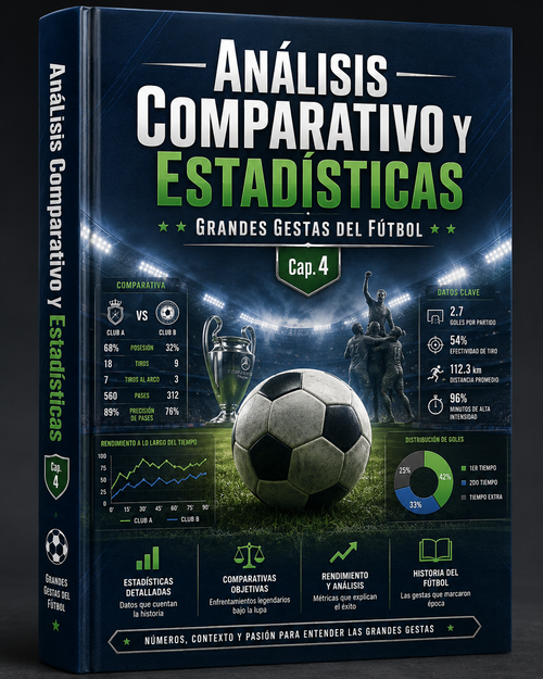 Análisis Comparativo y Estadísticas: Grandes Gestas del Fútbol (Cap. 4)