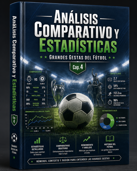 Análisis Comparativo y Estadísticas: Grandes Gestas del Fútbol (Cap. 4)