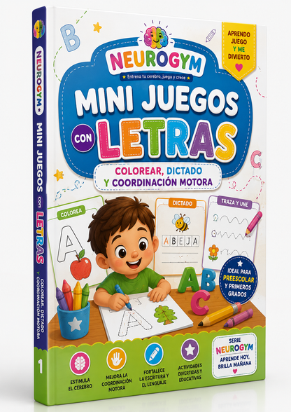 Combo Neurogym Completo: 7 Libros de Estimulación y Juegos Infantiles