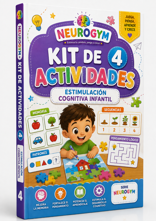 Neurogym Kit de Actividades 4: Estimulación Cognitiva Infantil