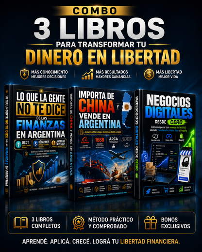 Pack Emprendedor 2026 | Finanzas + Importación + Negocios Digitales (3 Ebooks Premium)