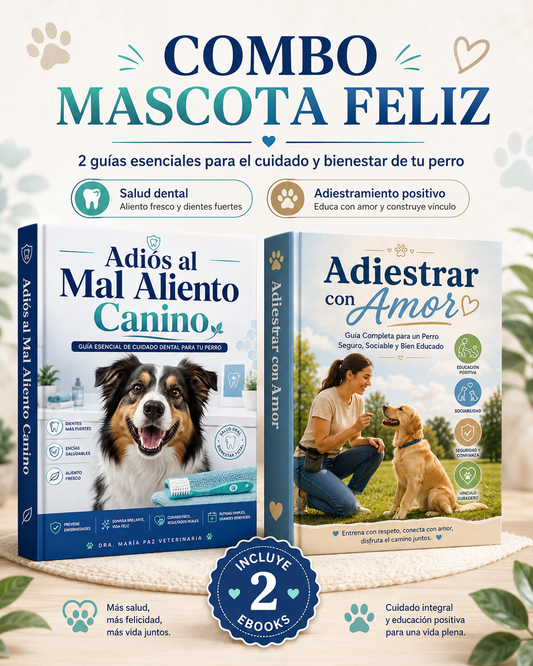 Combo Mascota Feliz: Guía de Higiene y Adiestramiento Canino