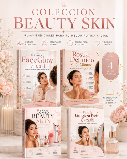 Combo Skincare Total: 3 Guías de Rutina Facial y Belleza